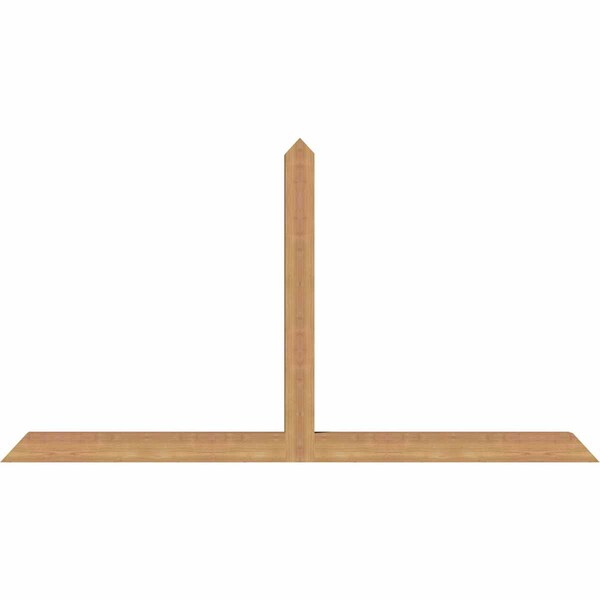 Ekena Millwork Portland Timber Gable Bracket, Western Red Cedar, 72"W x 39"H x 3 1/2"D x 3 1/2"F, 13/12 Pitch GBW072X39X0404POR00SWR - main